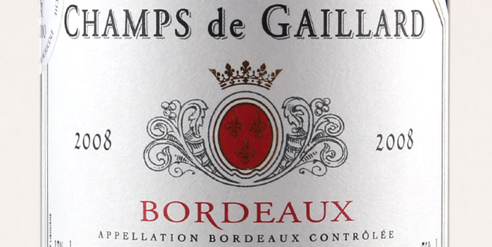 Champs de Gaillard Red Bordeaux Blend – A Steal!